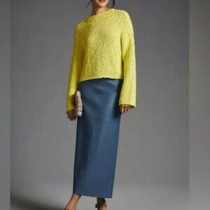 Anthropologie | Cropped Mock-Neck Sweater